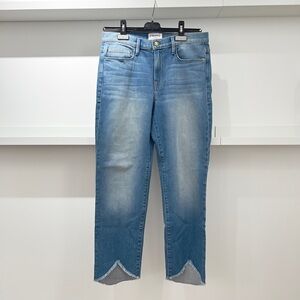 Frame Denim Nouveau Straight Jeans in Wellfleet Wash
